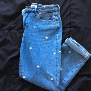 PacSun Flower Mom Jeans